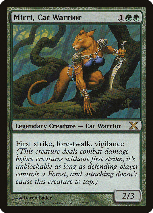 Mirri, Cat Warrior (10E-279) - Tenth Edition