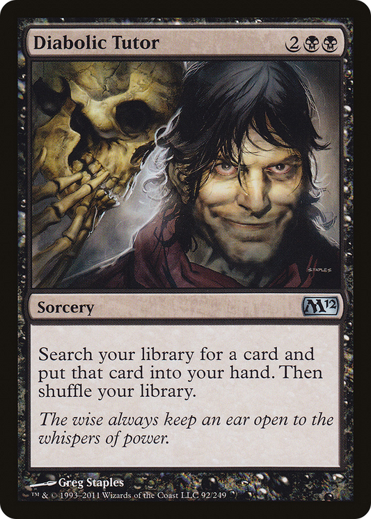 Diabolic Tutor (M12-092) - Magic 2012