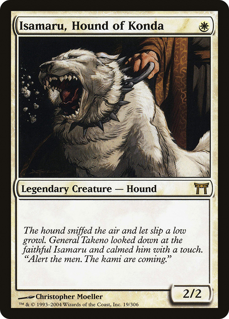 Isamaru, Hound of Konda (CHK-019) - Champions of Kamigawa Foil