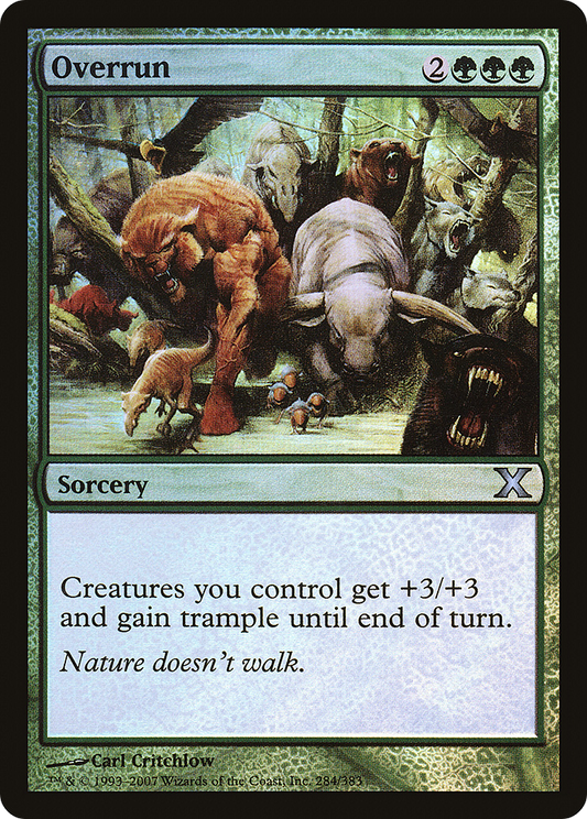 Overrun (10E-284★) - Tenth Edition Foil