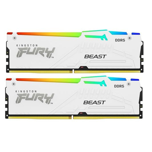 Kingston 32G 5600MT DDR5 CL40 DIMM K2 FURY Beast White RGB