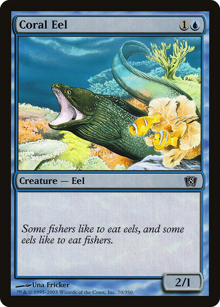 Coral Eel (8ED-70★) - Eighth Edition Foil