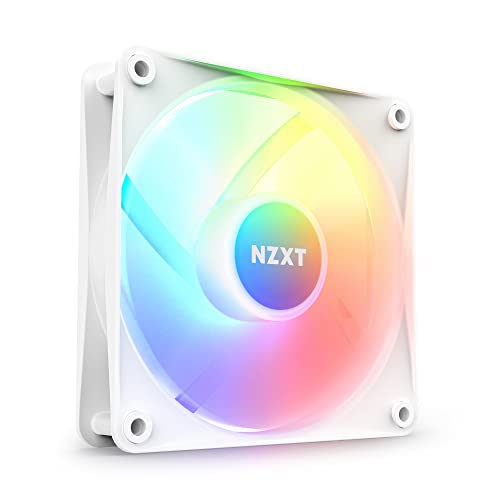 NZXT F120 RGB Core 120mm Hub-Mounted RGB Fan FDB White