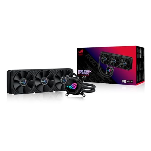 ASUS ROG STRIX LC III 360 ARGB LCD AIO CPU Liquid Cooler with 2.1 IPS LCD