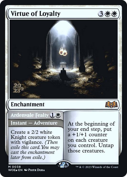 Virtue of Loyalty // Ardenvale Fealty (PRE-38S) - Wilds of Eldraine Promos Foil