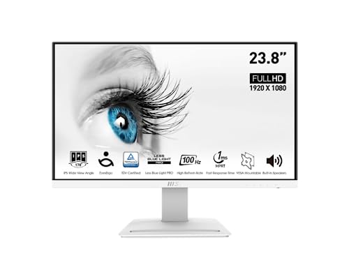 MSI Pro MP243XW 24 FHD 1920x1080 IPS 16:9 100Hz 250cd m2 Matte White