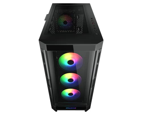 Cougar DUOFACE RGB PRO BLACK MidTower TG & Airflow Panel 3x120mm ARGB fan