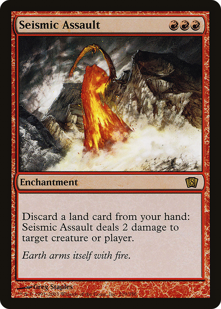 Seismic Assault (8ED-219★) - Eighth Edition Foil