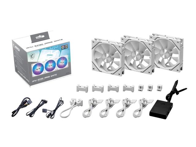 Ventilateur MSI MPG EZ120 ARGB BLANC-3W Ventilateur ARGB 120 mm