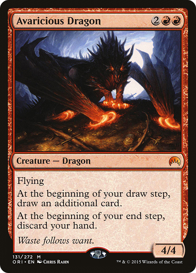 Avaricious Dragon (ORI-131) - Magic Origins Foil
