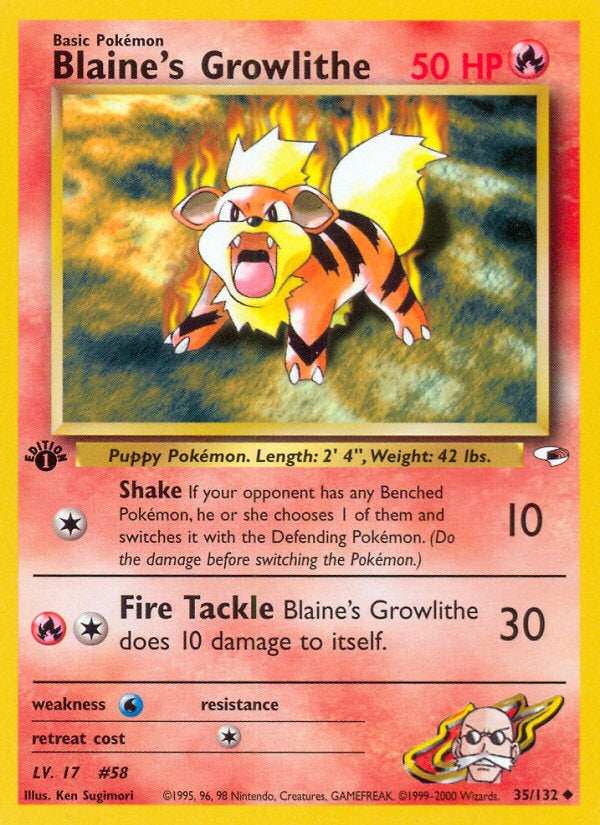 Blaine's Growlithe [GYM1 - 35]