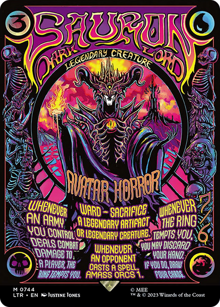 Sauron, the Dark Lord (LTR-744) - The Lord of the Rings: Tales of Middle-earth (Borderless) Foil