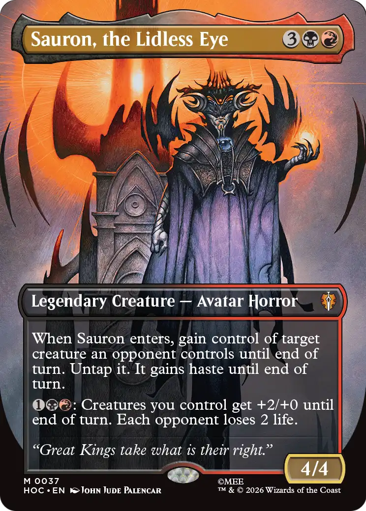 Sauron, the Lidless Eye [hoc - 37]