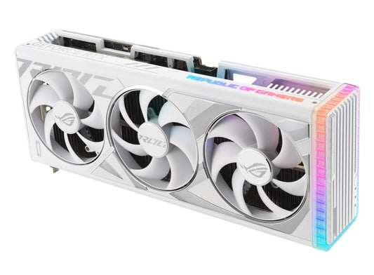 Carte vidéo ASUS ROG-STRIX-RTX4080-O16G-WHITE GeForce RTX4080 blanc OC Gaming 16G GDR6X vente au détail