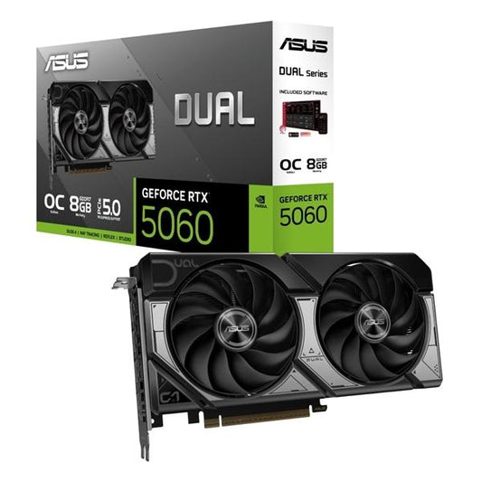 ASUS DUAL-RTX5060-O8G GeForce RTX 5060 8GB GDDR7 OC Edition 128Bit