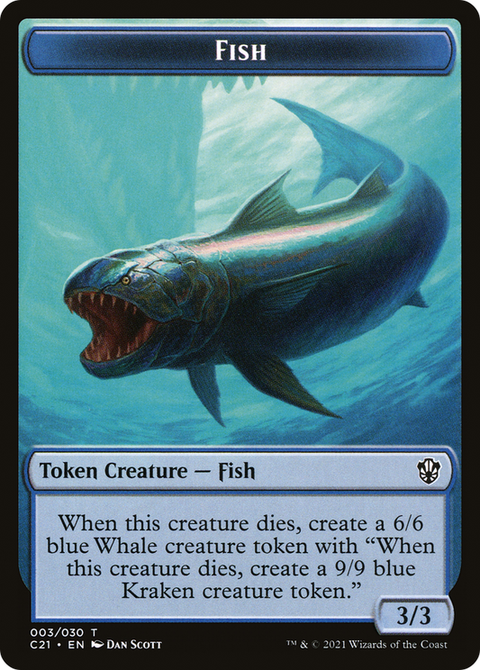 Fish (TC21-003) - Commander 2021 Tokens