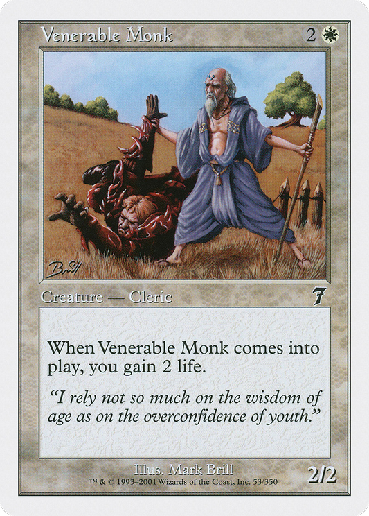 Venerable Monk (7ED-053) - Seventh Edition