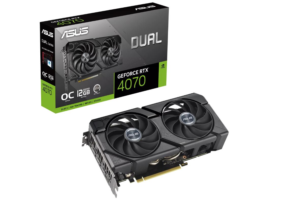 ASUS GeForce RTX 4070 EVO OC Edition 12GB GDDR6 DUAL-RTX4070-O12GD6-EVO