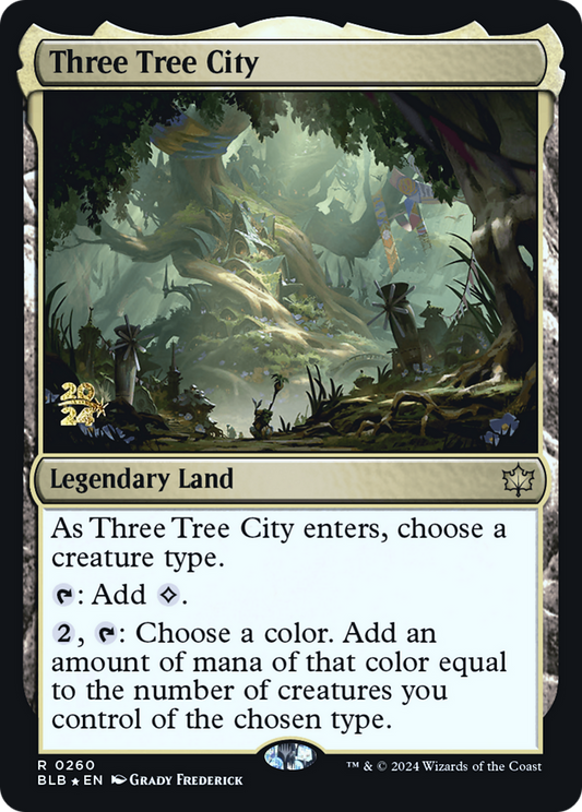 Three Tree City (PRE-260S) - Bloomburrow Promos Foil
