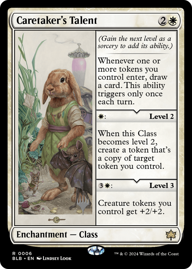 Caretaker's Talent (PPBLB-06P) - Bloomburrow Promos Foil