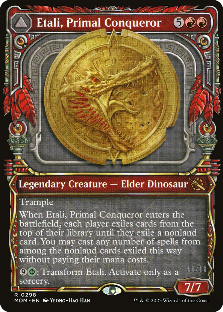 Etali, Primal Conqueror // Etali, Primal Sickness (MOM-298) - March of the Machine: (Showcase) Foil