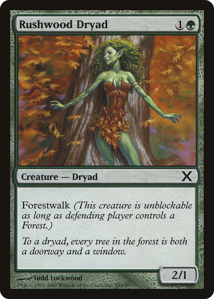 Rushwood Dryad (10E-294) - Tenth Edition