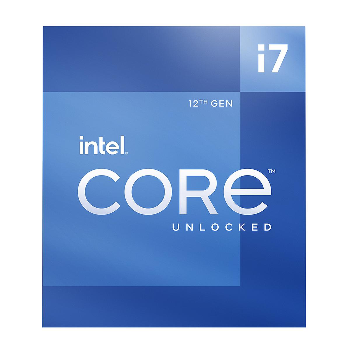 Boîtier Intel Core i7-12700K ALDLK 12C 20T 3,6 GHz 25 Mo S1700