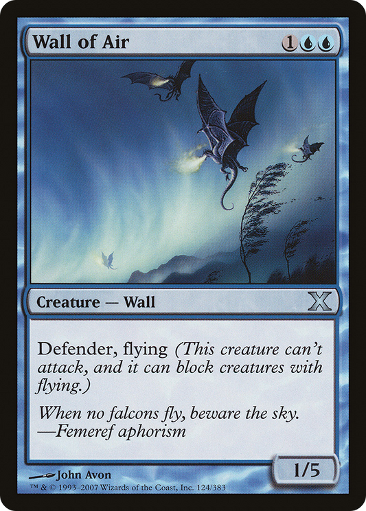Wall of Air (10E-124) - Tenth Edition