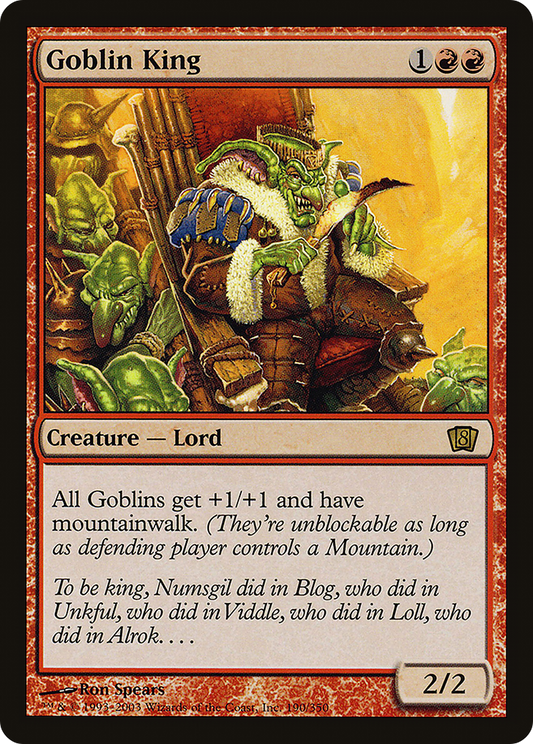 Goblin King (8ED-190★) - Eighth Edition Foil