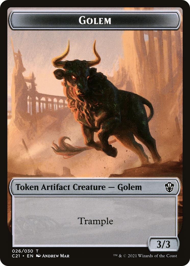 Golem (TC21-026) - Commander 2021 Tokens