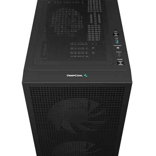 DeepCool CH360 TG Micro-ATX Black