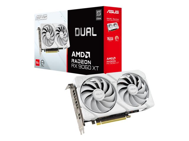 ASUS VCX DUAL-RX9060XT-16G-WHITE Radeon RX 9060 XT 16GB GDDR6 White PCIe
