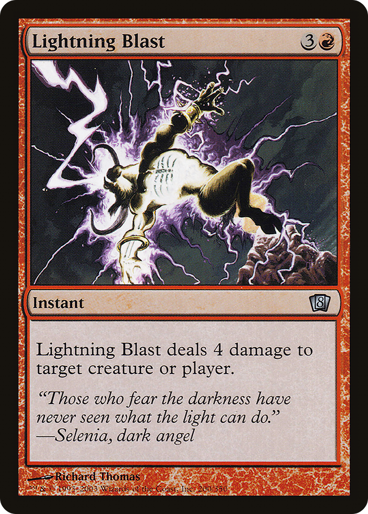 Lightning Blast (8ED-200★) - Eighth Edition Foil