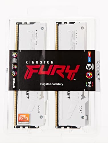 Kingston KF556C36BWEAK2-32 32G 5600MT DDR5 CL36 DIMM K2 FURY Beast WhiteRGB