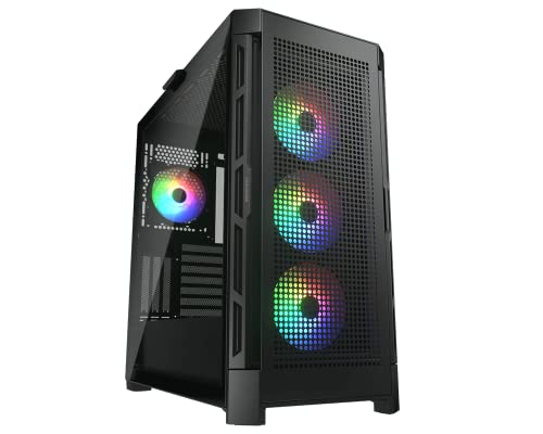 Cougar DUOFACE RGB PRO BLACK MidTower TG & Airflow Panel 3x120mm ARGB fan