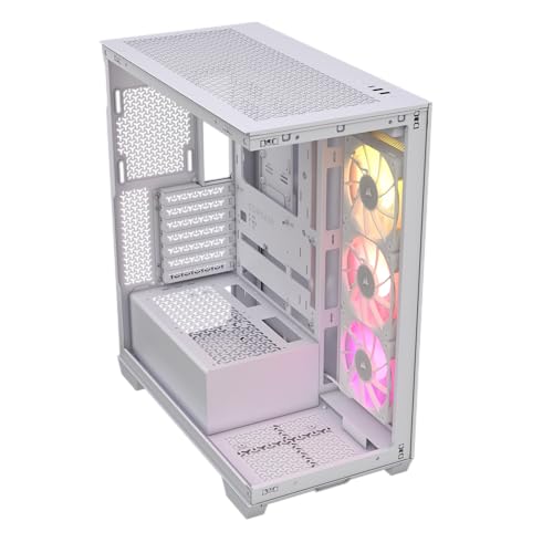 Corsair CS CC-9011281-WW iCUELINK 3500X RGB Tempered Glass Mid-Tower White ATX