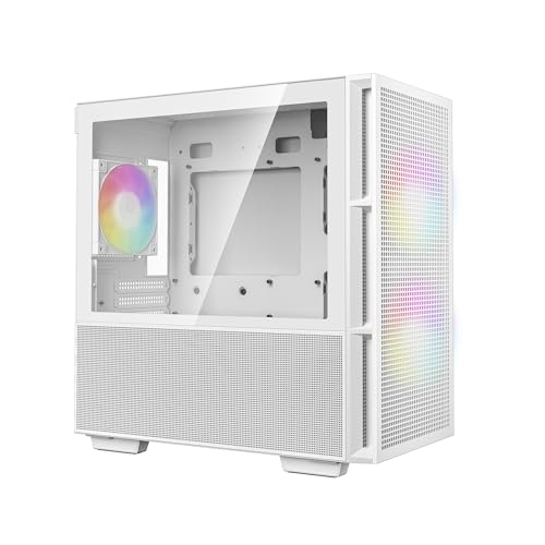 DeepCool CH360 WH TG Mini-ITX Micro-ATX Blanc