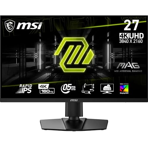 MSI MAG 274UPF E2 27 Rapid IPS UHD 3840x2160 16:9 1ms 160Hz 2xHDMI DP