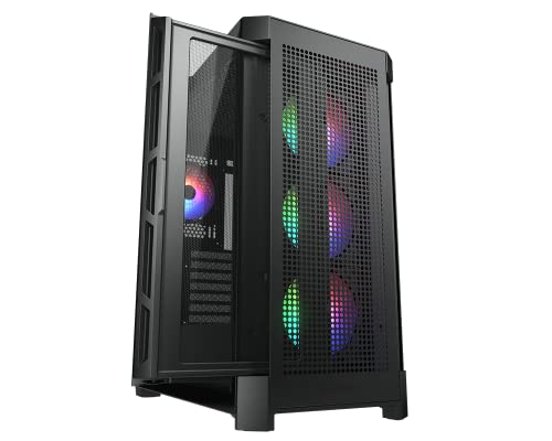 Cougar DUOFACE RGB PRO BLACK MidTower TG & Airflow Panel 3x120mm ARGB fan