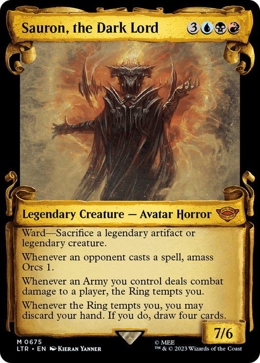 Sauron, the Dark Lord (LTR-675) - The Lord of the Rings: Tales of Middle-earth: (Showcase) Foil