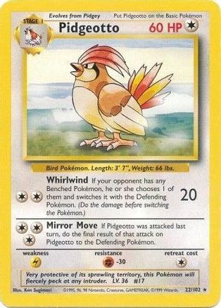 Pidgeotto 22/102 - Base Set