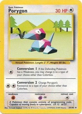 Porygon 39/102 - Base Set