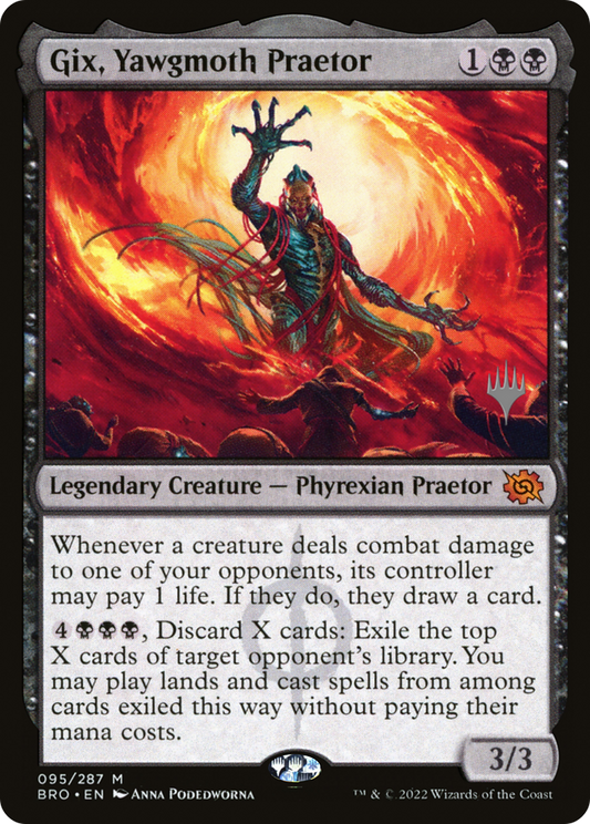 Gix, Yawgmoth Praetor (PPBRO-95P) - The Brothers' War Promos Foil