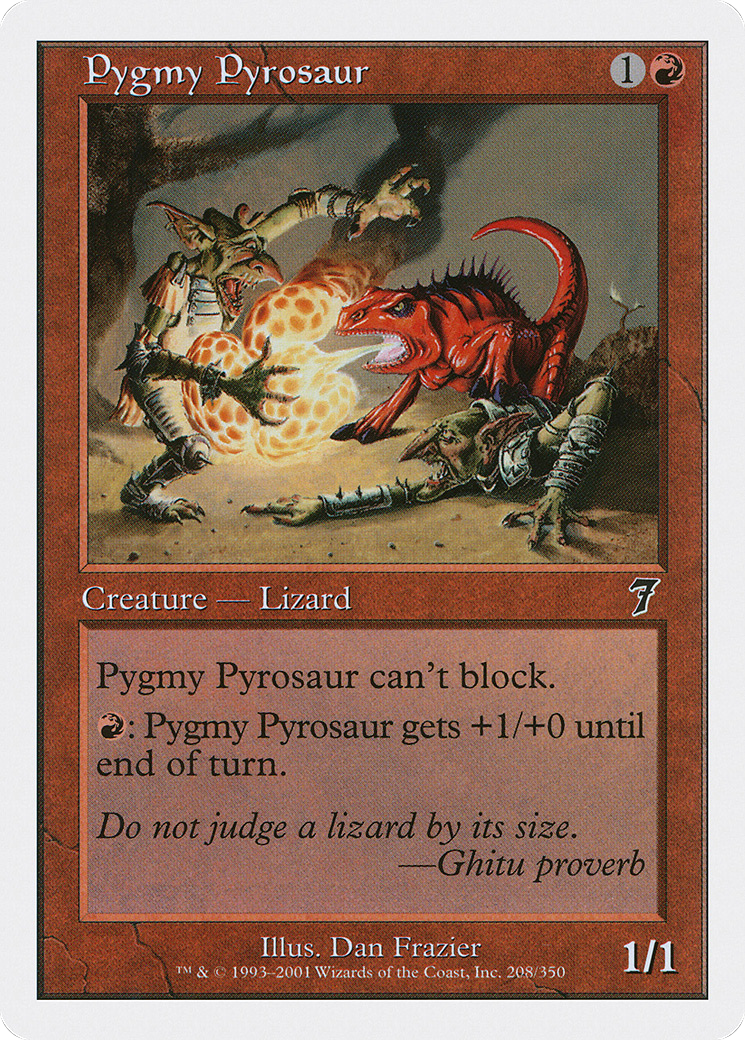 Pygmy Pyrosaur (7ED-208) - Seventh Edition