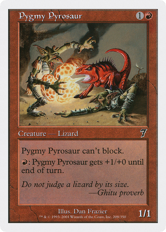 Pygmy Pyrosaur (7ED-208) - Seventh Edition