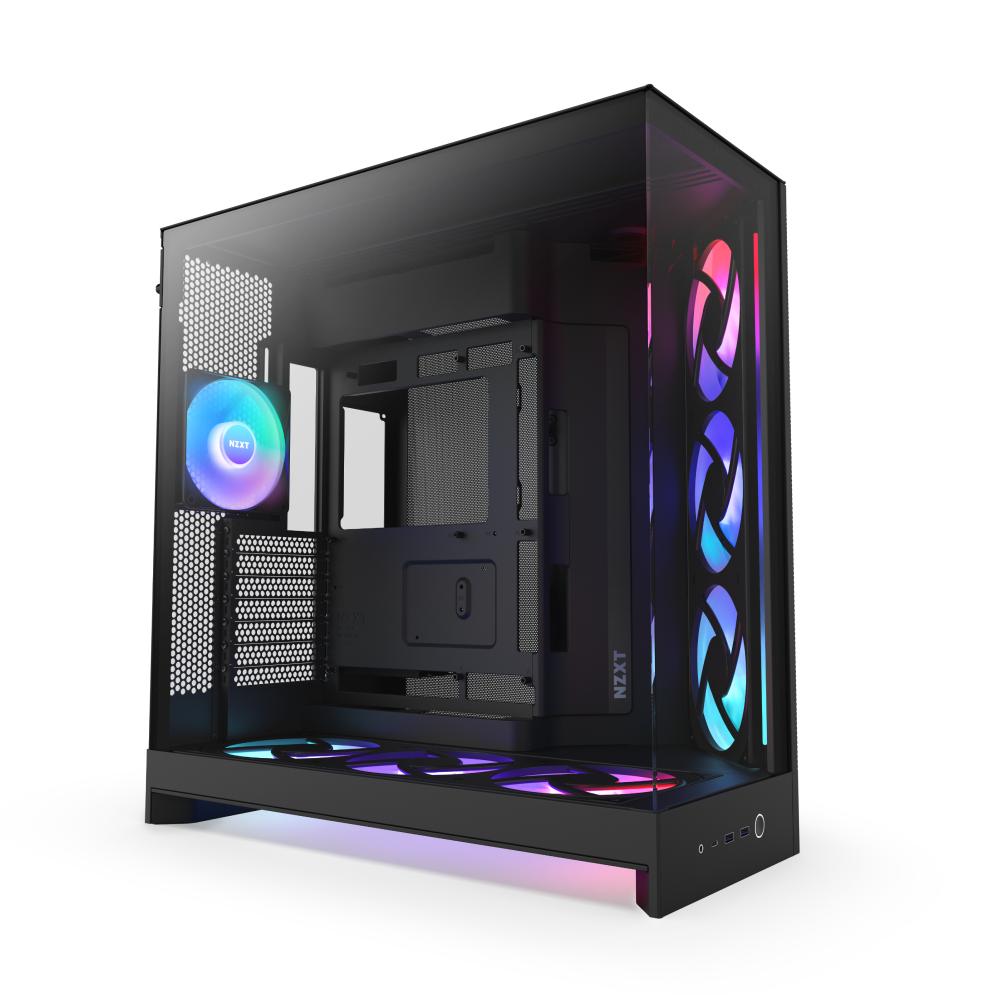 NZXT CS CM-H92FB-P1 H9 FLOW RGB+ Mid Tower Tinted TG Black