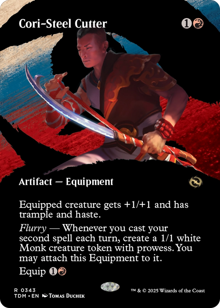 Cori-Steel Cutter (Borderless) (TDM-343) - Tarkir: Dragonstorm: (Showcase) (Borderless) Foil