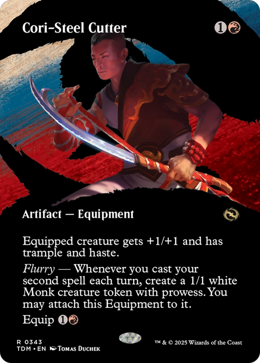 Cori-Steel Cutter (Borderless) (TDM-343) - Tarkir: Dragonstorm: (Showcase) (Borderless) Foil