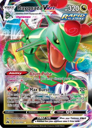 Rayquaza VMAX (101) 101/159 - Crown Zenith Holofoil