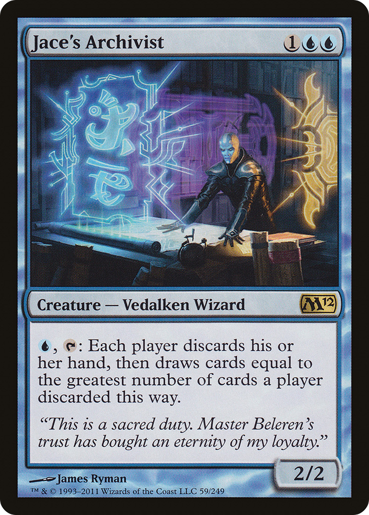 Jace's Archivist (M12-059) - Magic 2012 Foil
